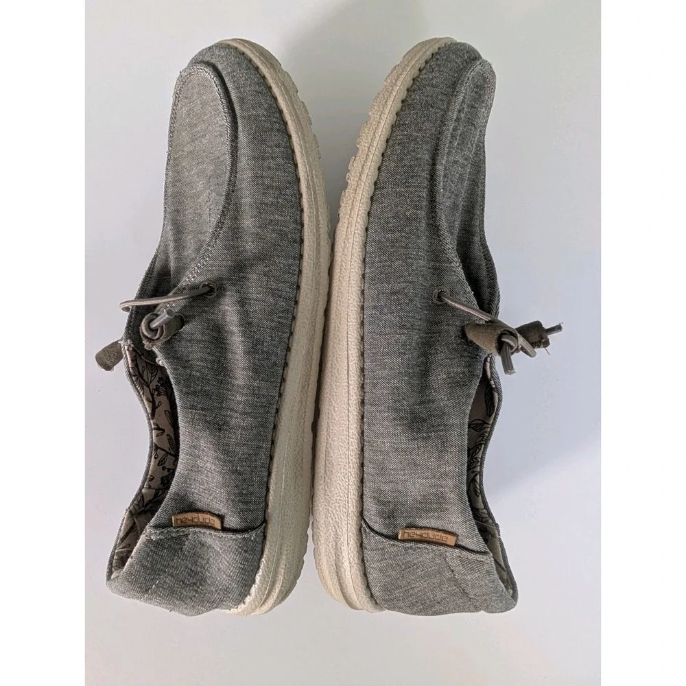 Hey Dude Wendy Stretch Steppa Men's Size 12 EU 43 Casual Slip On Loafers Gray...